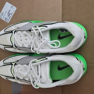 Size 10.5mNike Pegasus WaveWhite, Neon Green & Gray Athletic Sneakers
